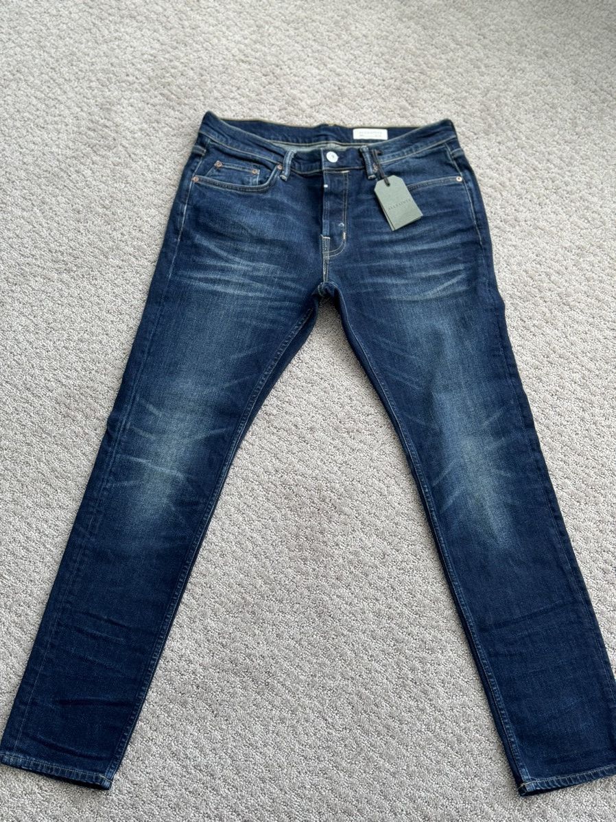 image of Allsaints All Saints Jeans - Ichinoh Rex (Me015M) in Navy, Men's (Size 32)