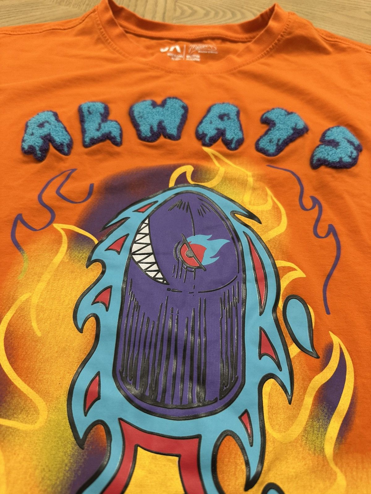Other Bleecker & Mercer "Always Lit" orange graphic t-shirt Size US XXL / EU 58 / 5 - 6 Thumbnail