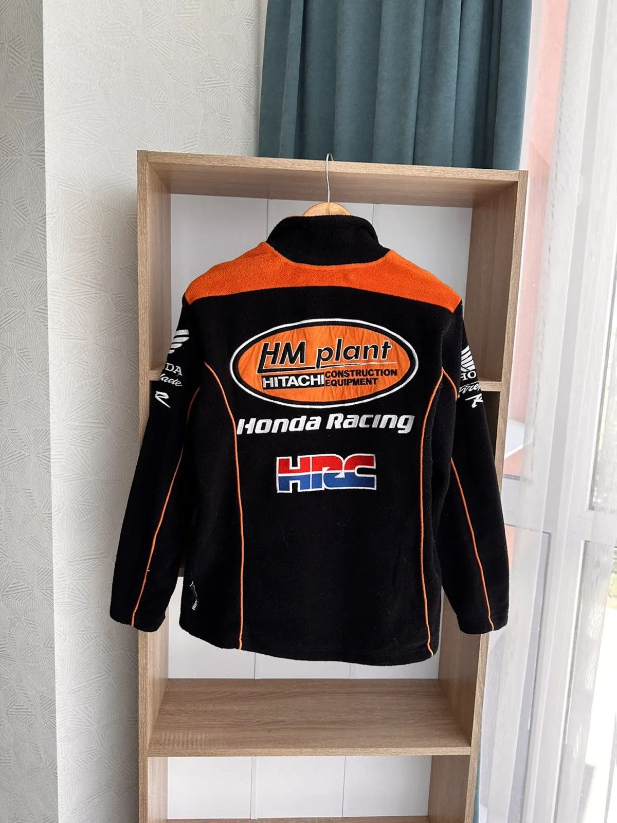 Vintage Vintage Honda Hitachi HRC Formula One Racing Fleece Hoodie ...