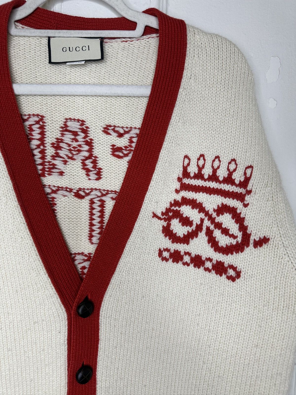 Gucci Far Better Not Varsity Cardigan Size US L / EU 52-54 / 3 - 3 Thumbnail