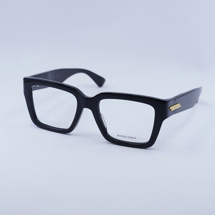 Bottega Veneta Bottega Veneta BV1153O 005 Eyeglasses Black 51mm Square Size ONE SIZE - 1 Thumbnail