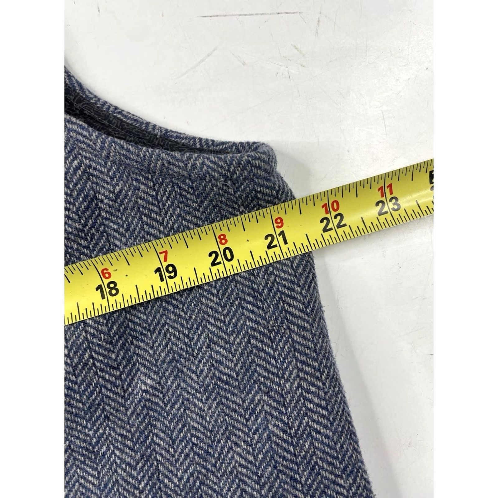 Joseph Abboud Joseph Abboud Vest Waistcoat Button Up Blue Herringbone L Mens Wool Polyester Acrylic Suit Vest 5 Button Size US L / EU 52-54 / 3 - 5 Thumbnail