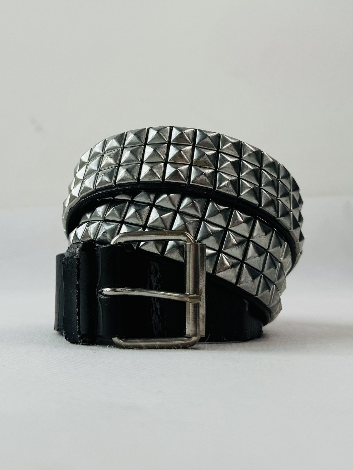 Hysteric Glamour Vintage Belts Y2K Rhinestones Punk leather belt Japanese Size 34 - 3 Thumbnail