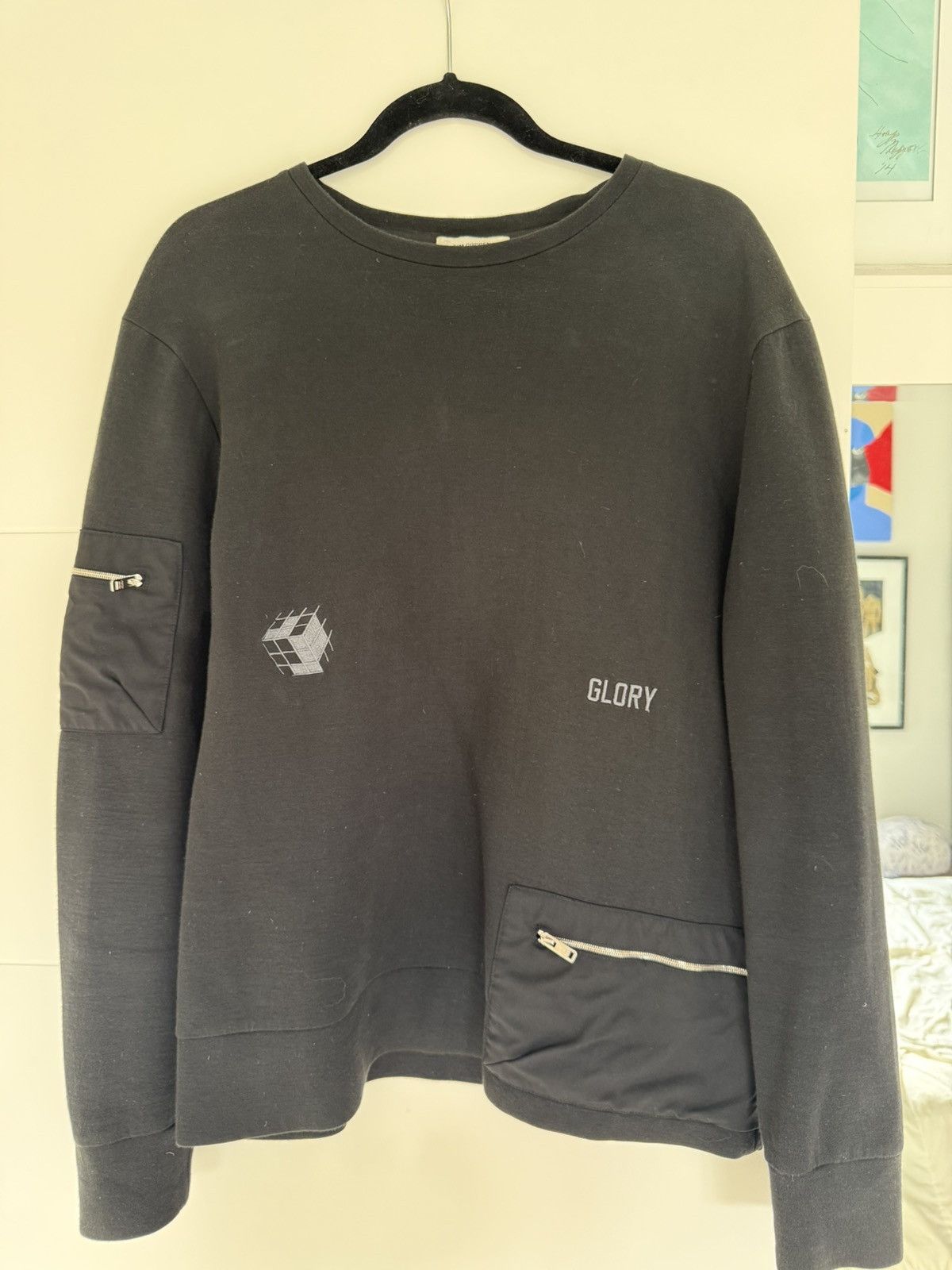 Tim Coppens Tim Coppens Embroidered Zip Pocket Sweater Size US M / EU 48-50 / 2 - 1 Thumbnail