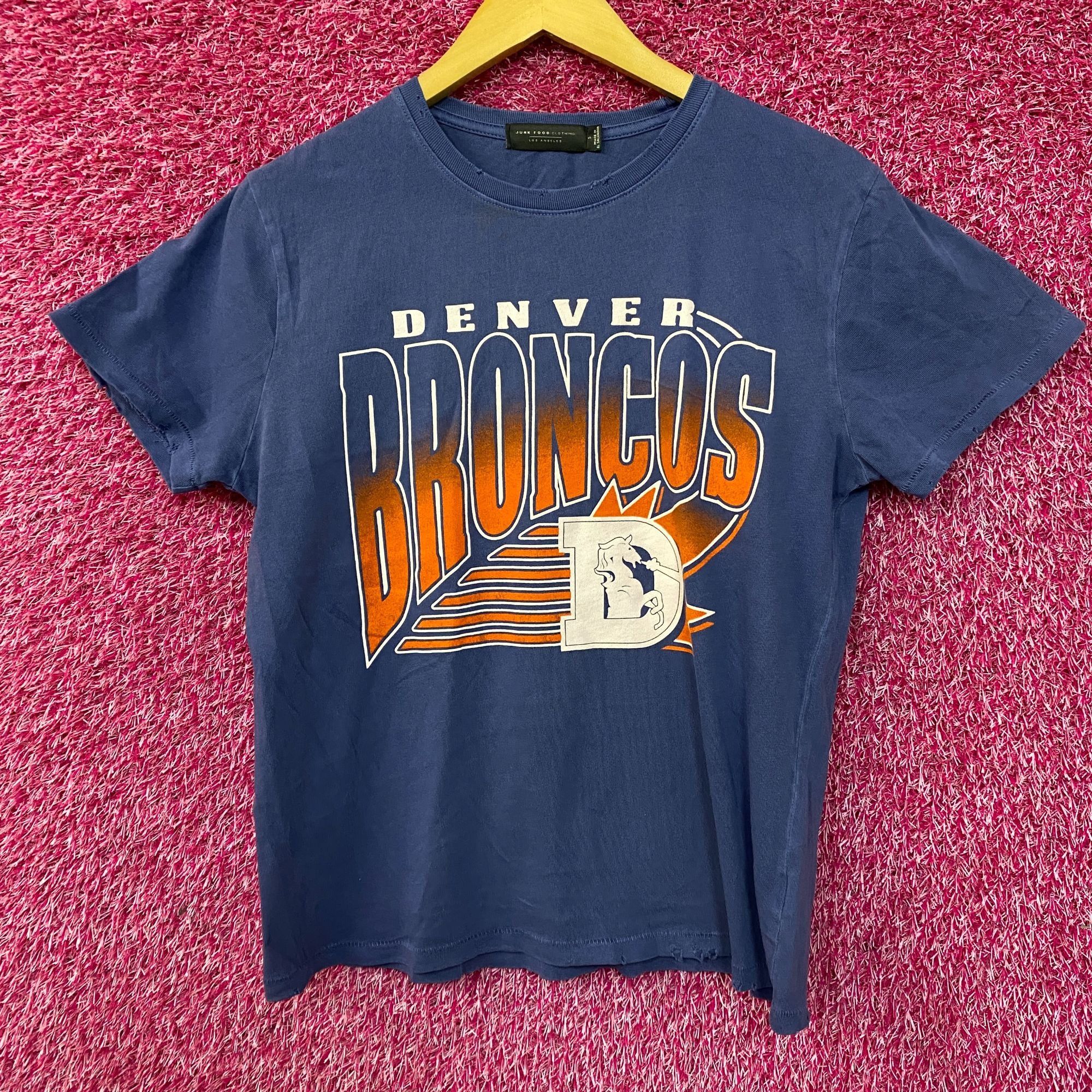 Junk Food Junk Food Clothing NFL Denver Broncos Chrome Retro Style T-S Size S / US 4 / IT 40 - 1 Thumbnail
