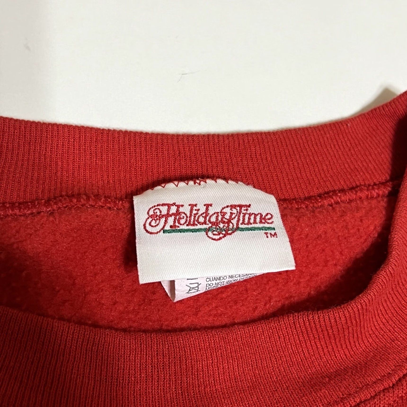 Vintage VINTAGE Holiday Time Sweatshirt Womens L Red Christmas Santa Scene 1990s Noel Graphic Xmas Womens Size L / US 10 / IT 46 - 7 Thumbnail