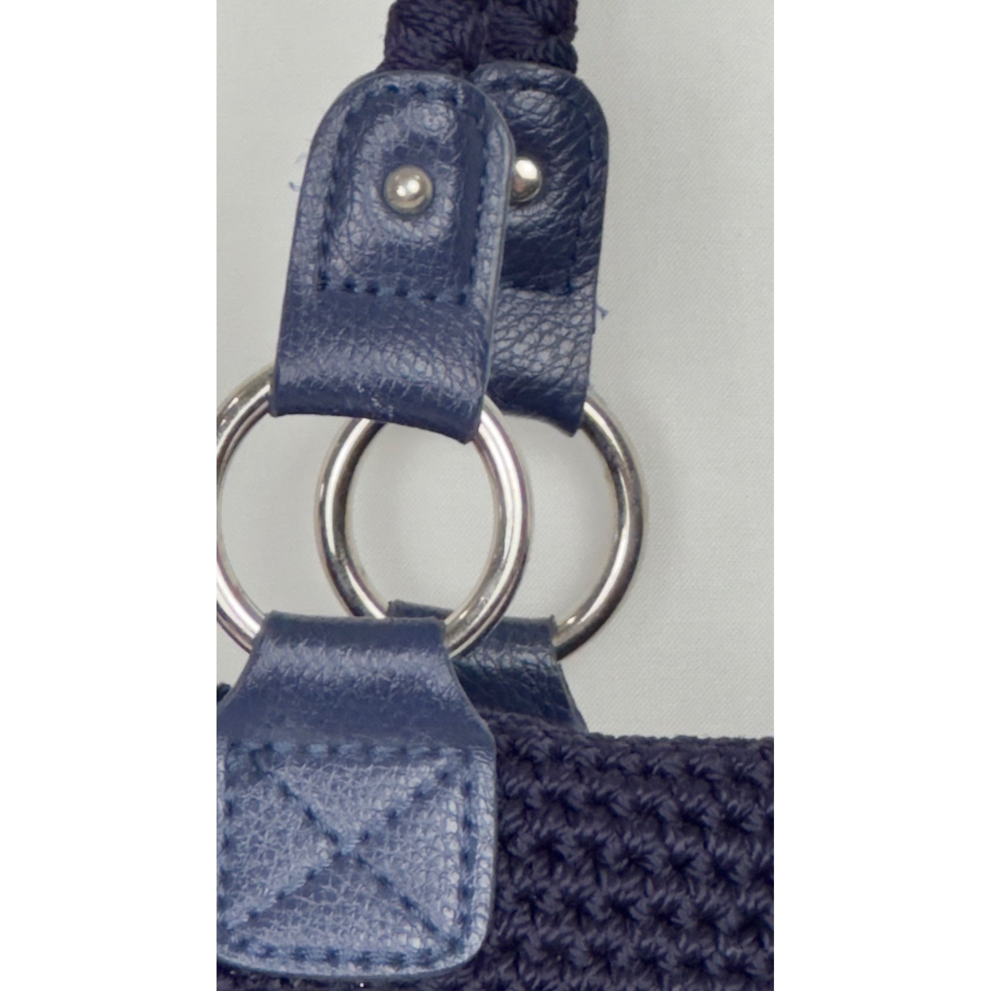The Sak The Sak Navy Crochet Tote Bag With Zipper Pocket & Shoulder Size ONE SIZE - 19 Thumbnail