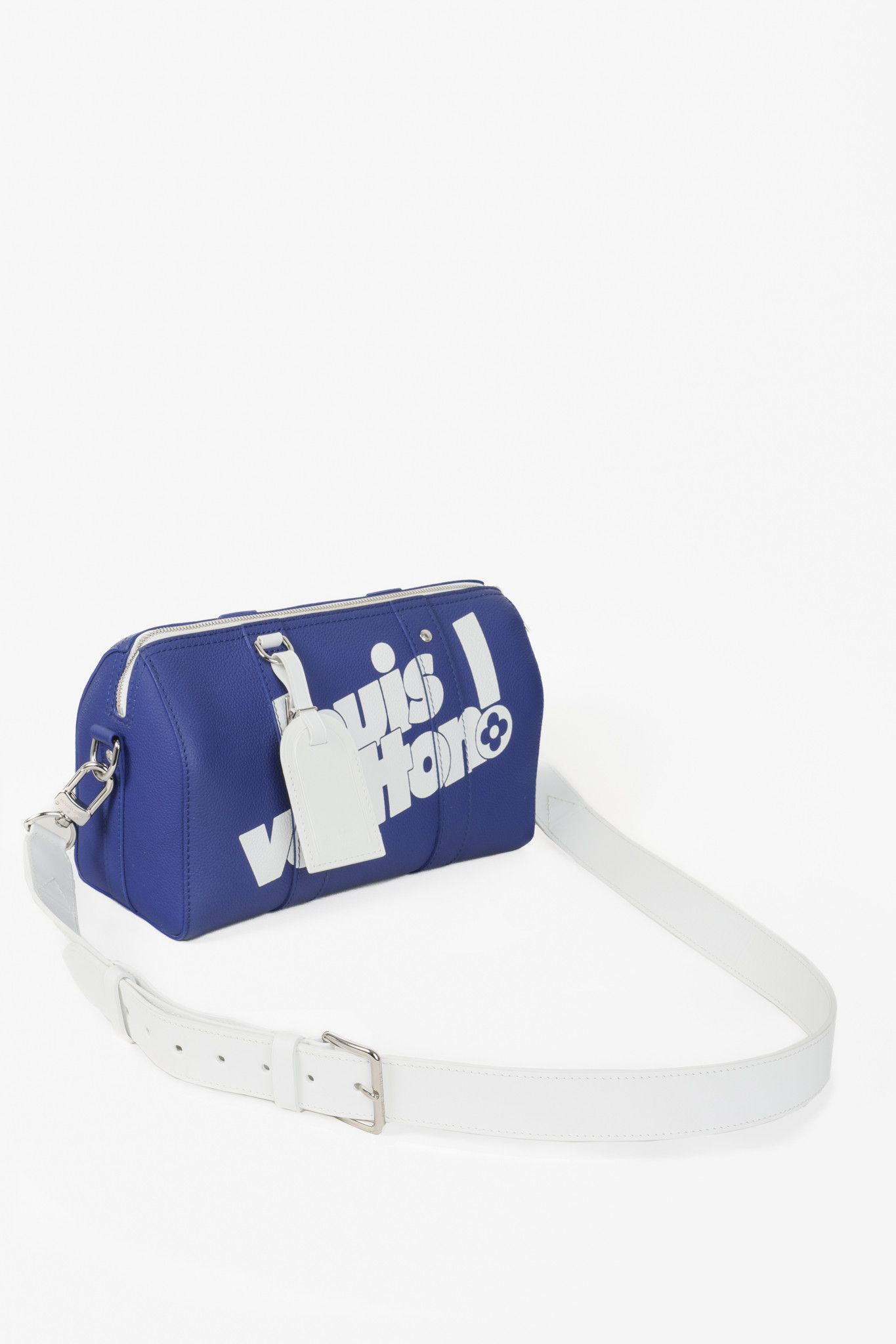 Louis Vuitton Louis Vuitton 2021 City Keepall Everyday Blue Crossbody Size 28 - 7 Thumbnail
