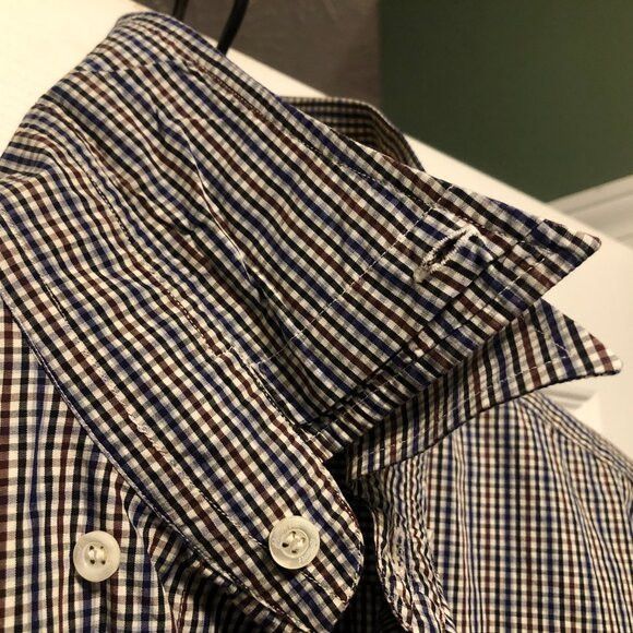 Brioni BRIONI men's 100%cotton casual shirt size: L made in Italy Size US L / EU 52-54 / 3 - 12 Thumbnail