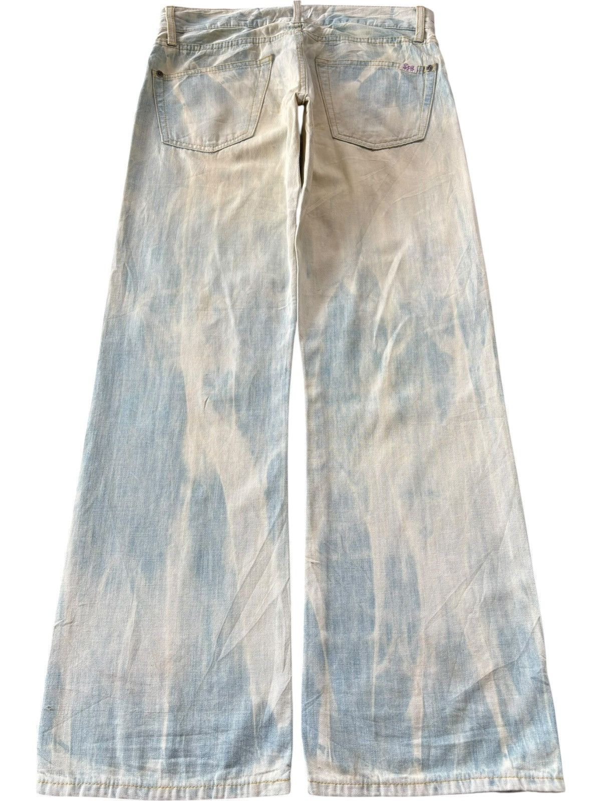 Levi's Vintage Japanese Brand Bleached Distress Bootcut Jeans Size 32" / US 10 / IT 46 - 2 Thumbnail
