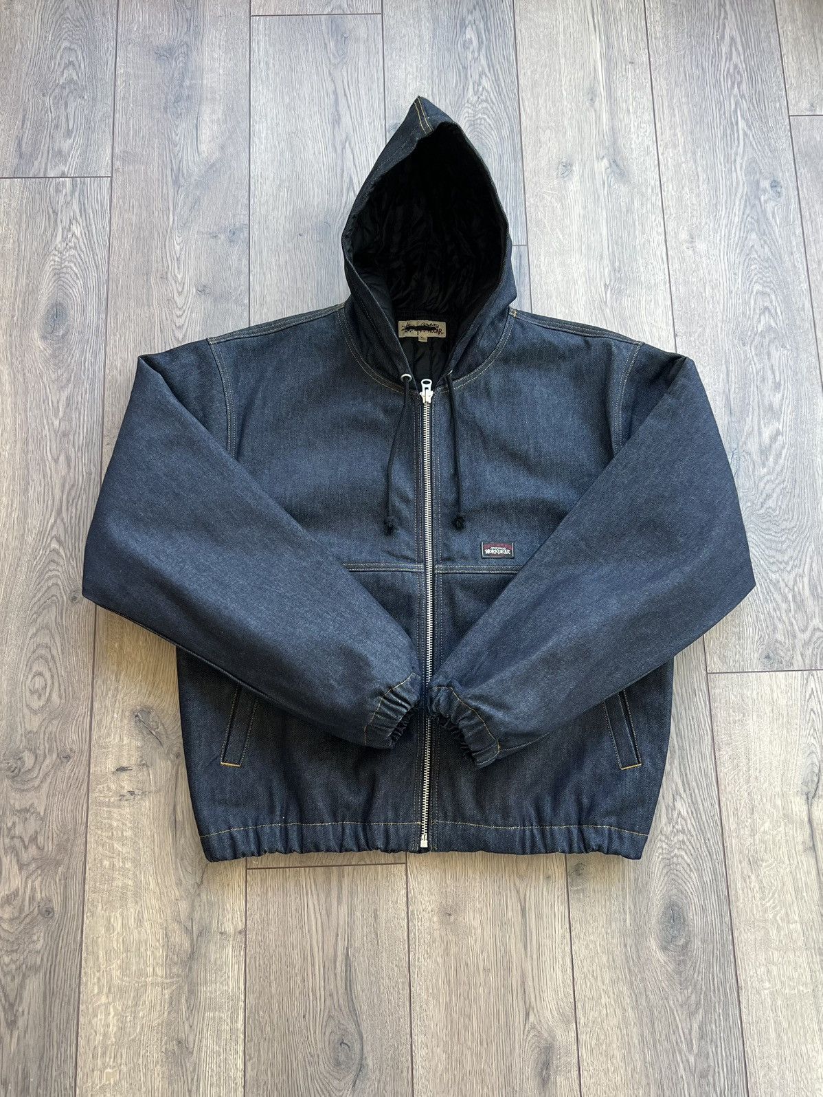 Stussy Stussy Raw Denim Insulated Work Jacket XL Size US XL / EU 56 / 4 - 2 Thumbnail