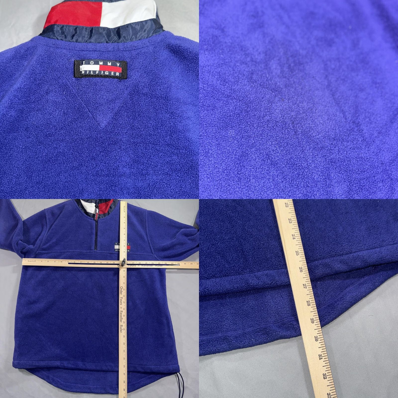 Tommy Hilfiger Tommy Hilfiger Fleece Pullover Sweatshirt Mens Small Blue 1/4 Zip Logo Sweater Size US S / EU 44-46 / 1 - 8 Thumbnail