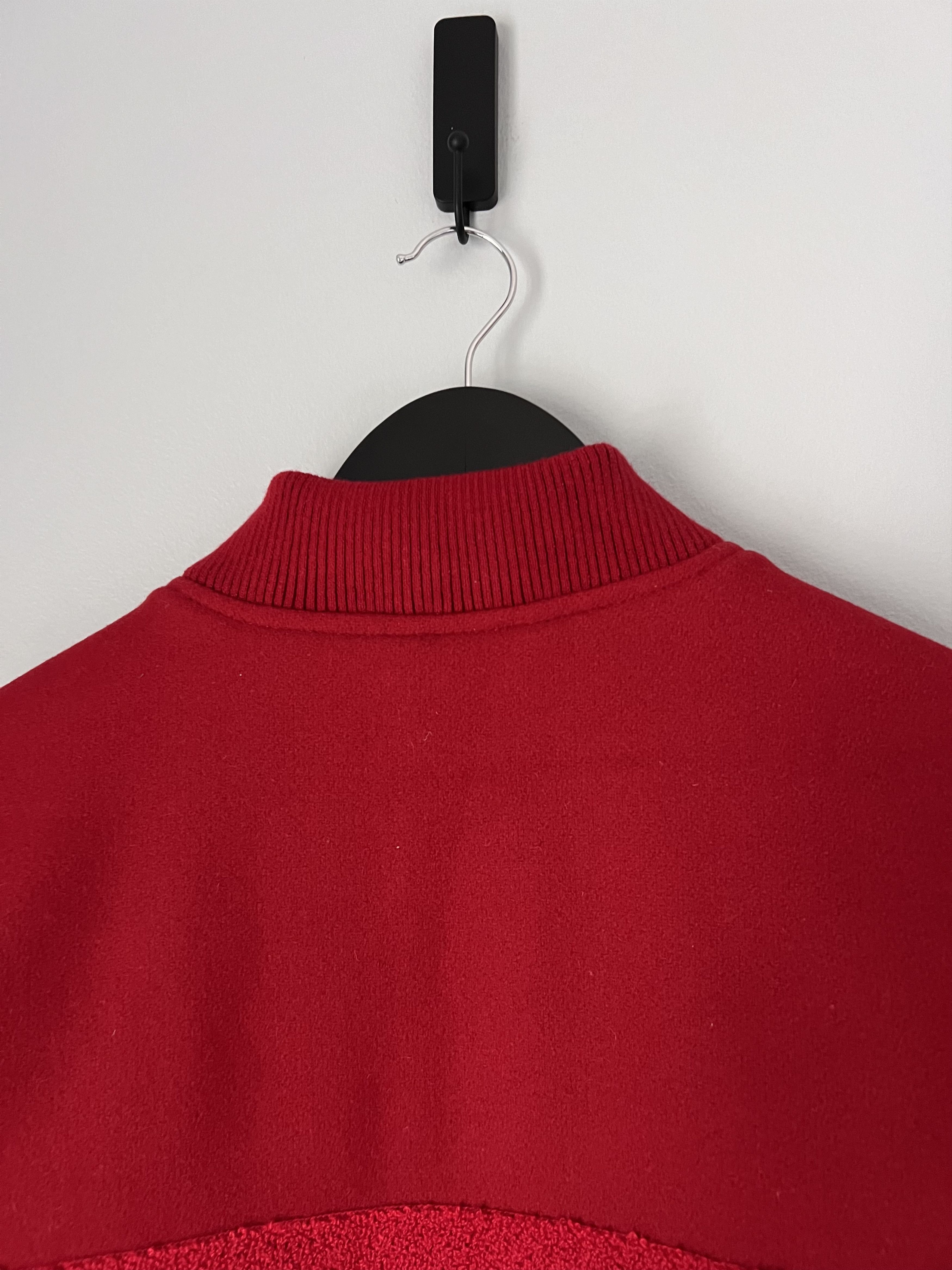 Supreme Supreme Big Logo Chenille Logo Varsity Jacket in Red Size US M / EU 48-50 / 2 - 6 Thumbnail