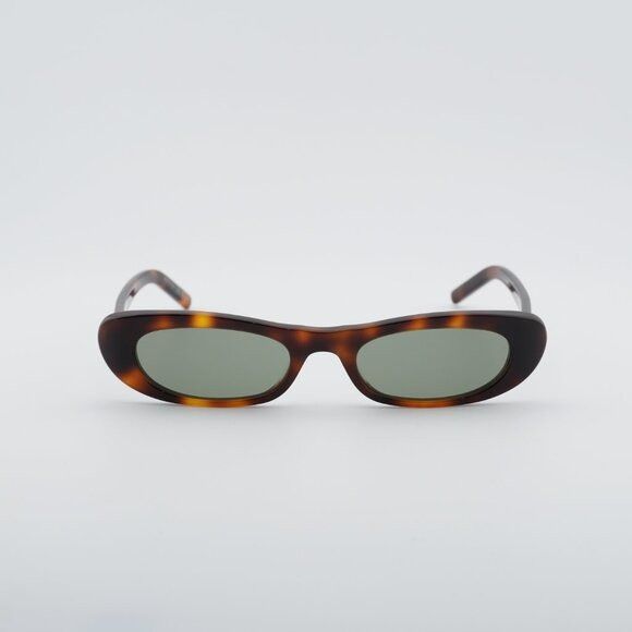 Saint Laurent SL557 SHADE 002 Sunglasses Havana Oval Frame