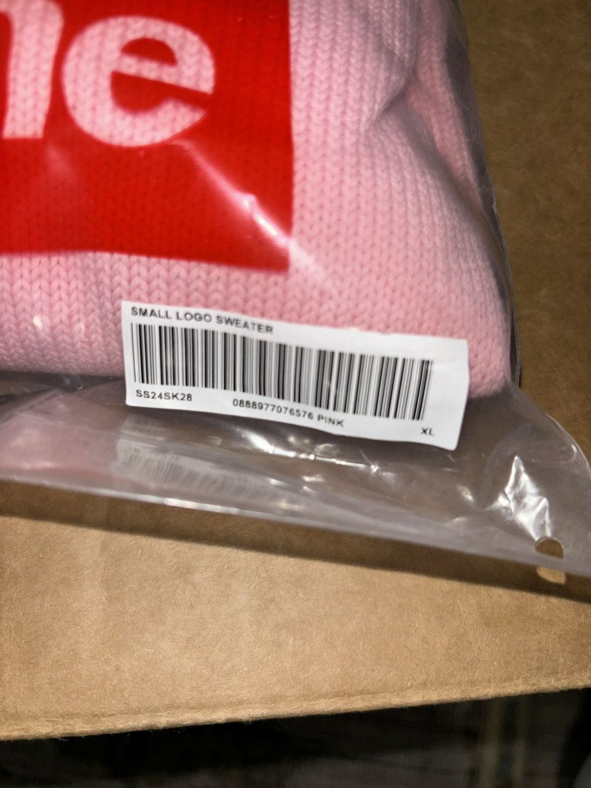 Supreme Supreme Old English Sweater (Pink) Size US XL / EU 56 / 4 - 8 Thumbnail