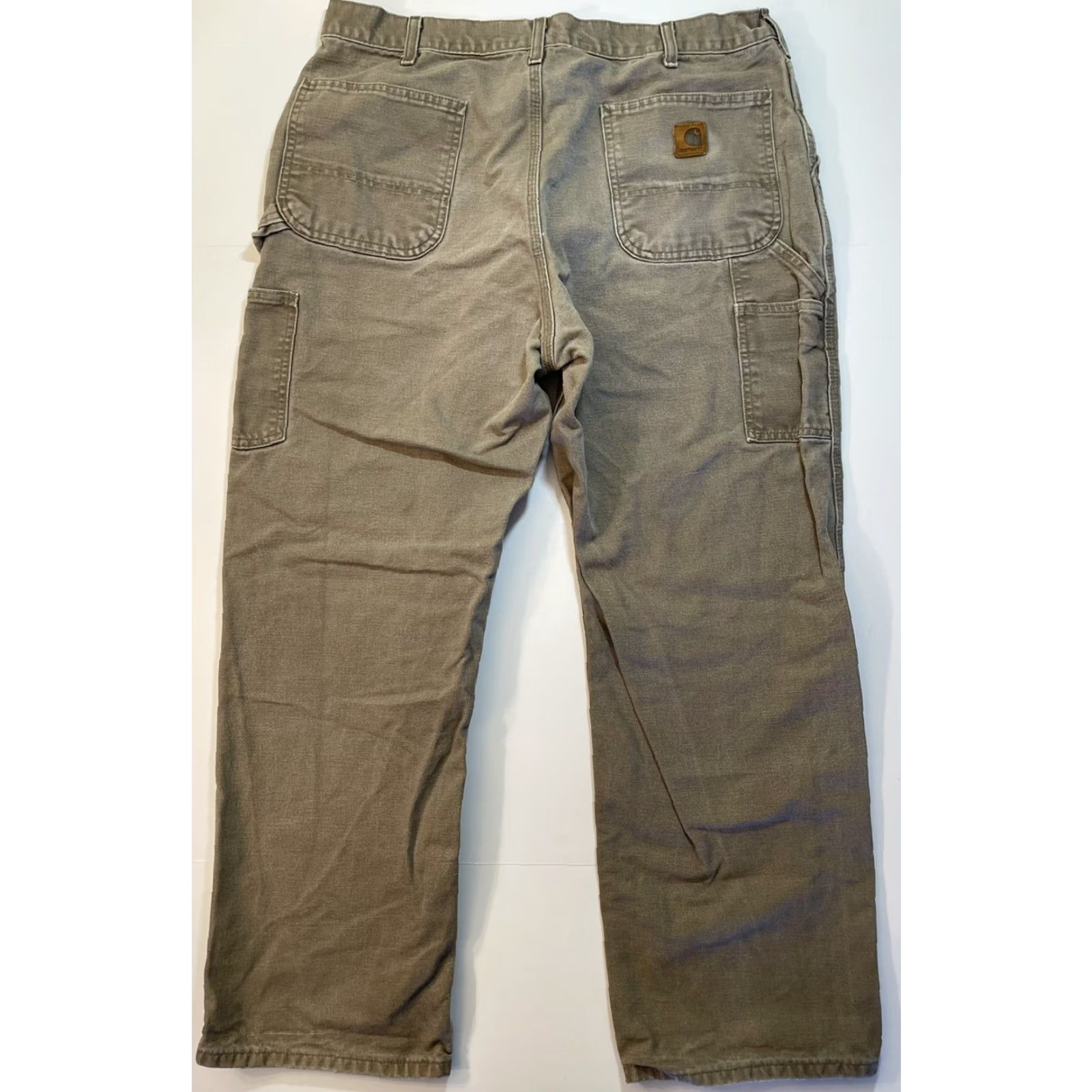 Carhartt VINTAGE Carhartt B11 Canvas Heavy Carpenter Work Pants Men's Pants 38 x 32 Gray Cotton Logo Pockets Outdoor Workwear Regular Straight 90s Theme Mens Size US 38 / EU 54 - 3 Thumbnail