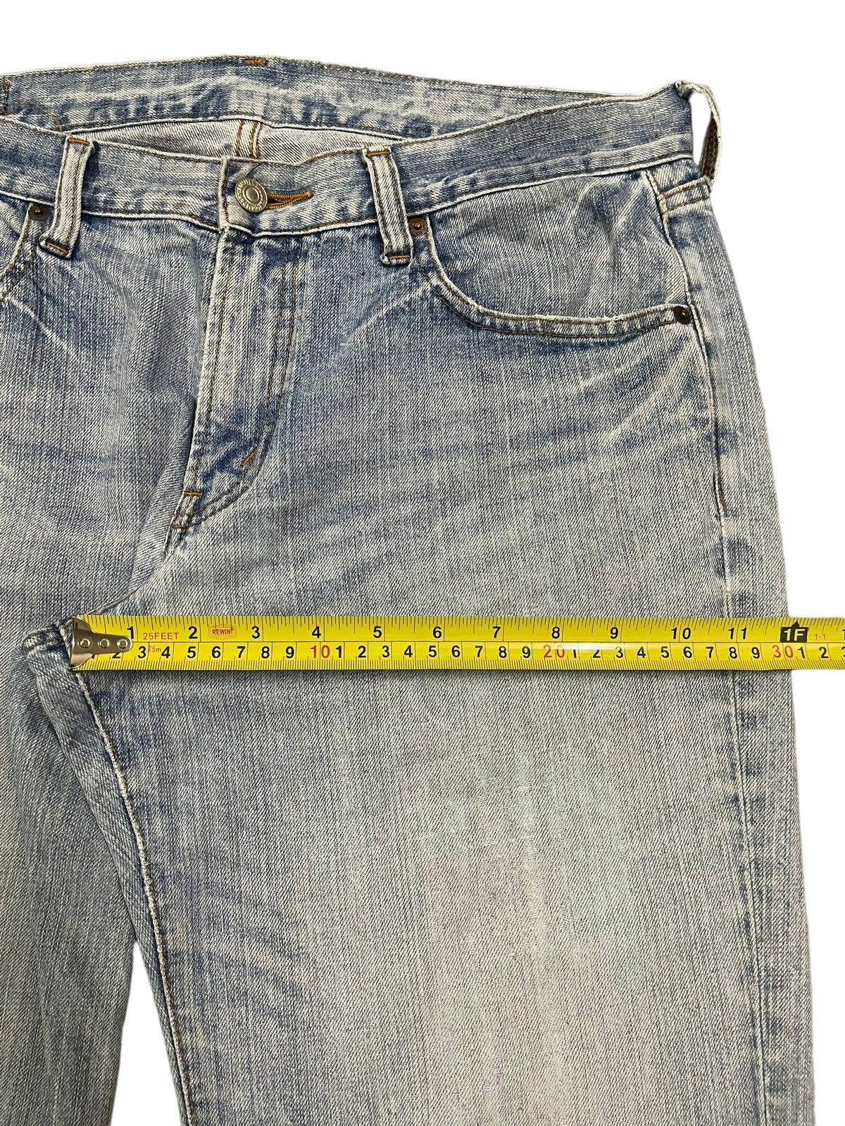 Japanese Brand Vintage Japanese Brand Blue Wash Distress Baggy Jeans Size US 35 - 13 Thumbnail