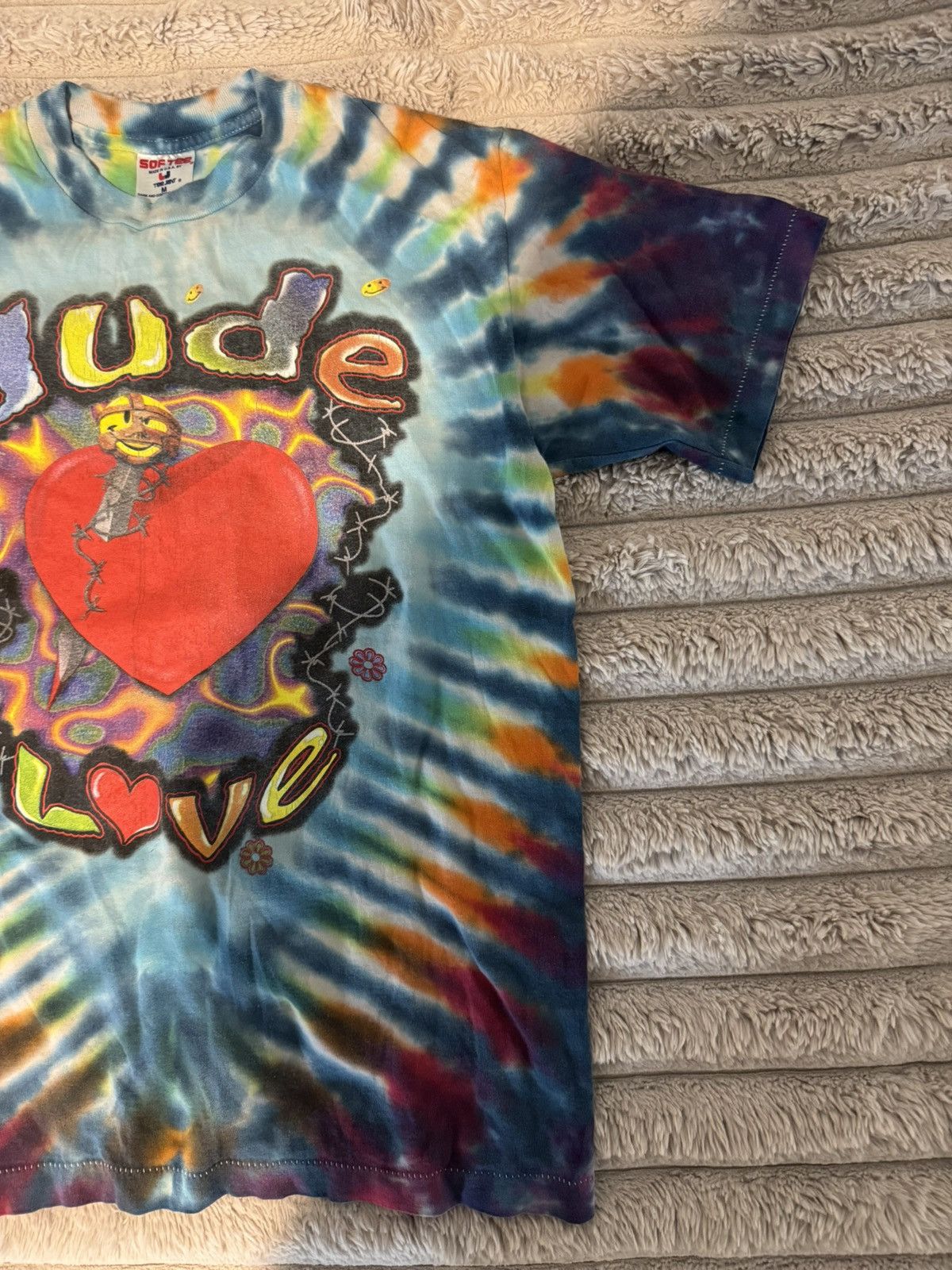 WWF 1997 RARE vintage DUDE LOVE ❤️‍🔥 MANKIND wrestling tee tie-dye Size US M / EU 48-50 / 2 - 12 Thumbnail