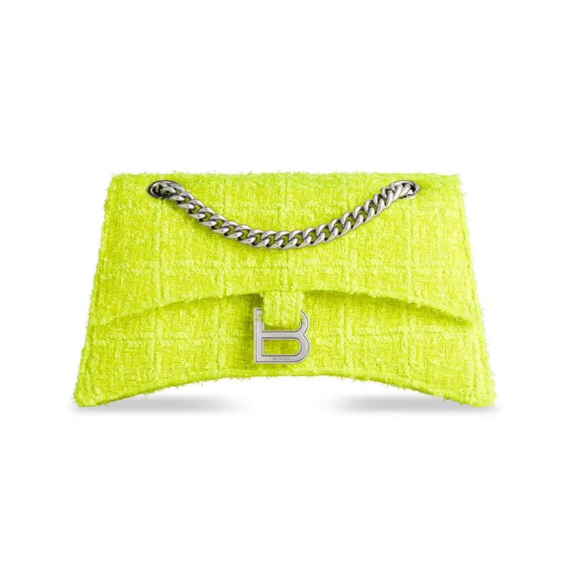 Balenciaga o1mt1gz0325 Size: OS / Crush Small Chain Bag in Yellow Size ONE SIZE - 2 Thumbnail