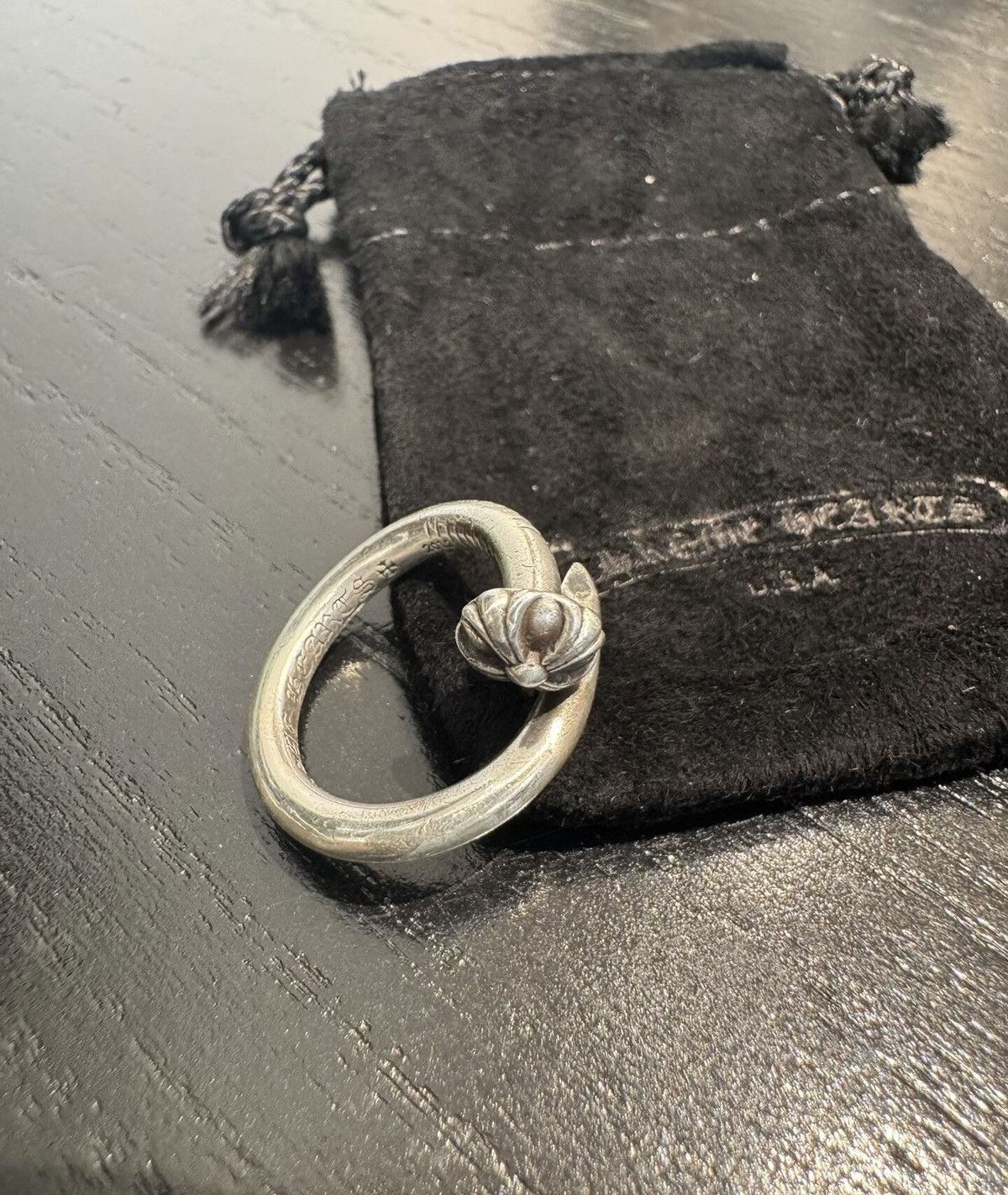 Chrome Hearts Chrome Hearts Cross Stud Round Head 925 Silver Ring Size ONE SIZE - 1 Thumbnail