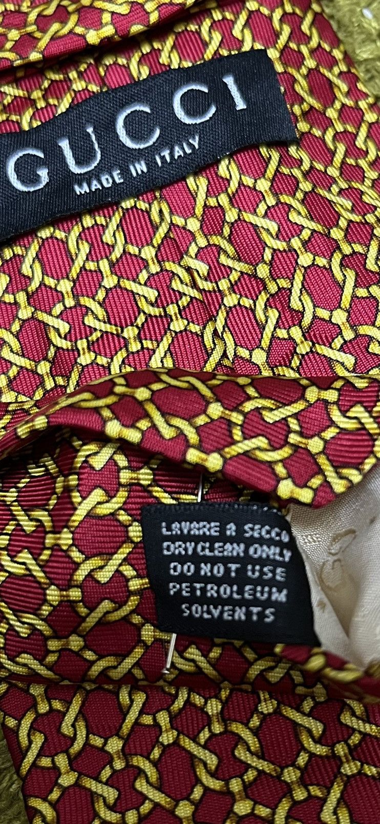 Gucci Vintage Gucci NeckTie Size ONE SIZE - 4 Thumbnail