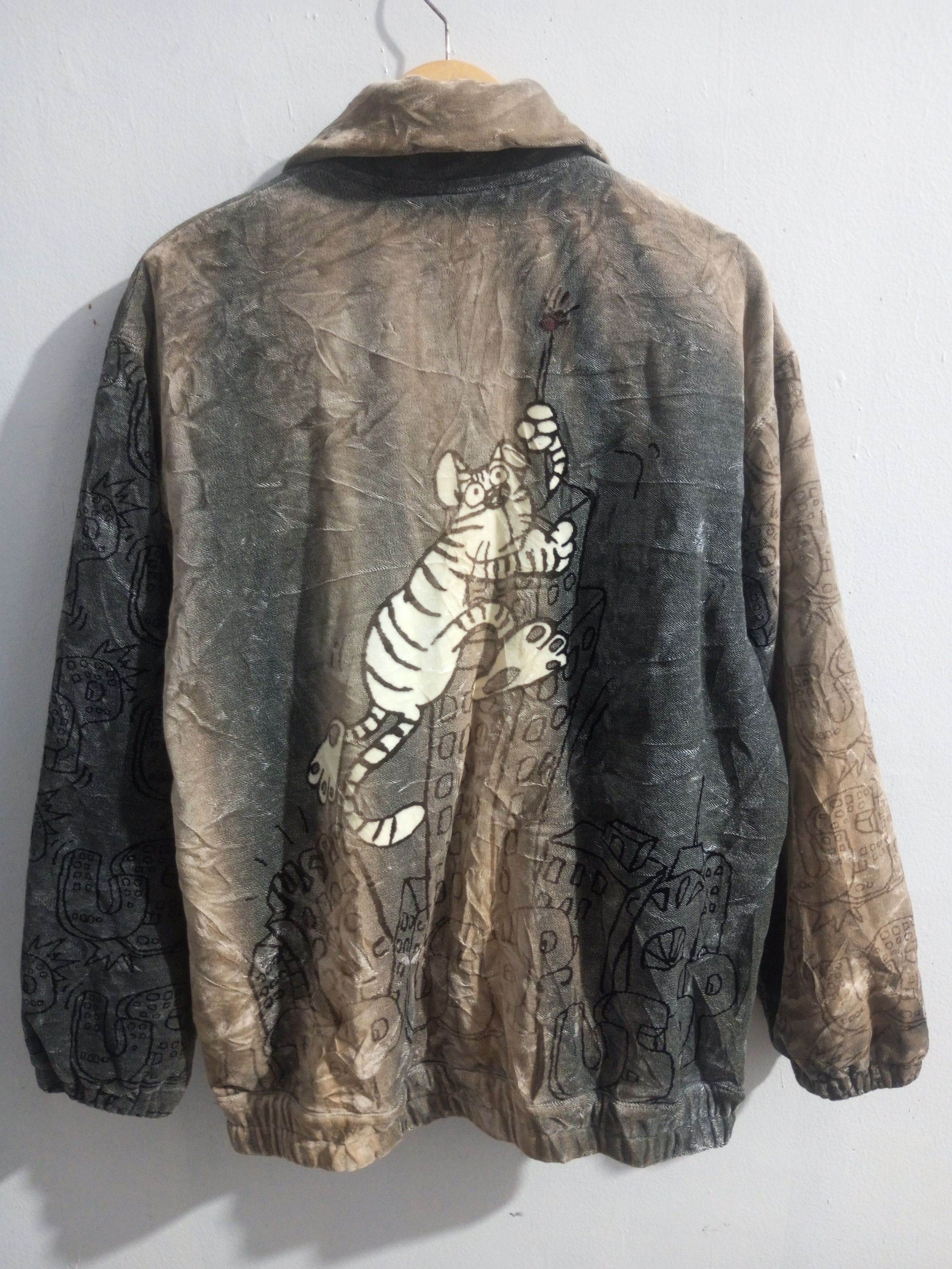 If Six Was Nine × Japanese Brand × Le Grande Bleu (L.G.B.) Vintage uspp sun fadded velvet jacket Size US L / EU 52-54 / 3 - 7 Thumbnail