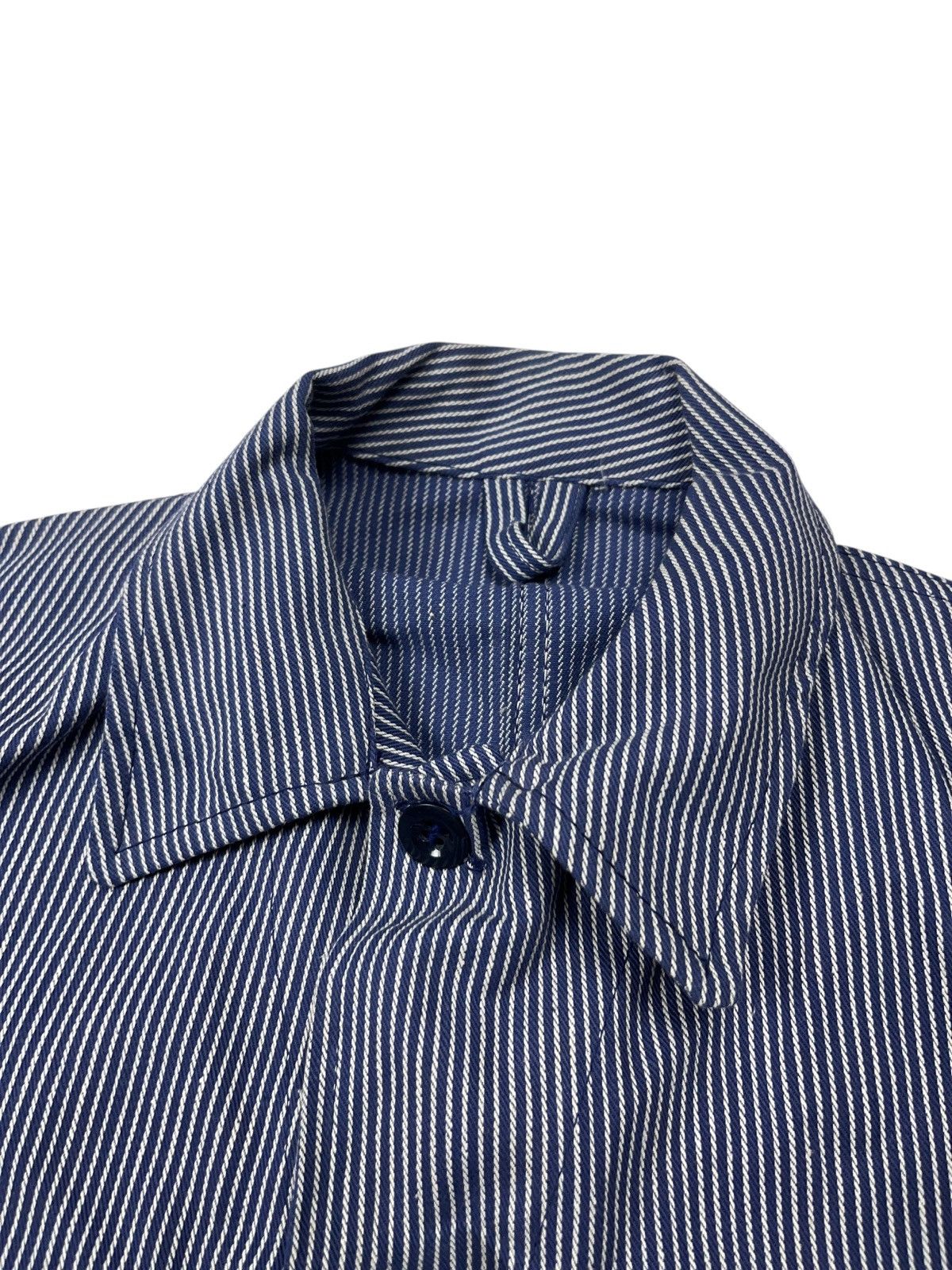 Le Laboureur Vintage 60s Sanfor Striped Leber Jacket German Utility Size US S / EU 44-46 / 1 - 5 Thumbnail