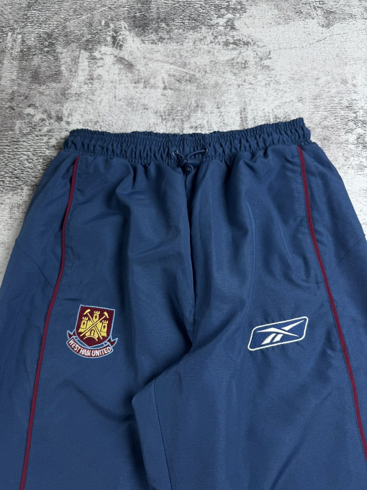 Reebok West Ham 2005 2007 Football Soccer Light Track Suit Pants Jacket Windbreaker Size US S / EU 44-46 / 1 - 22 Thumbnail