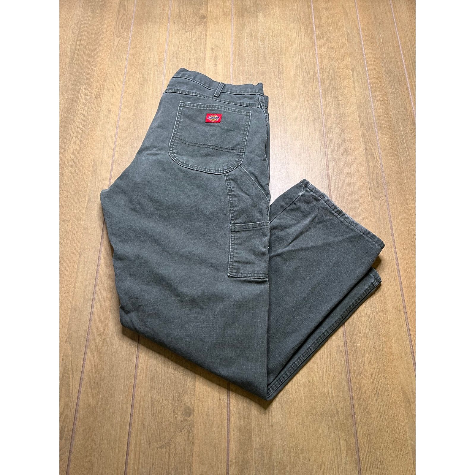 Dickies Vintage Dickies carpenter pants olive green Sz 40x32 baggy Size US 40 / EU 56 - 1 Thumbnail