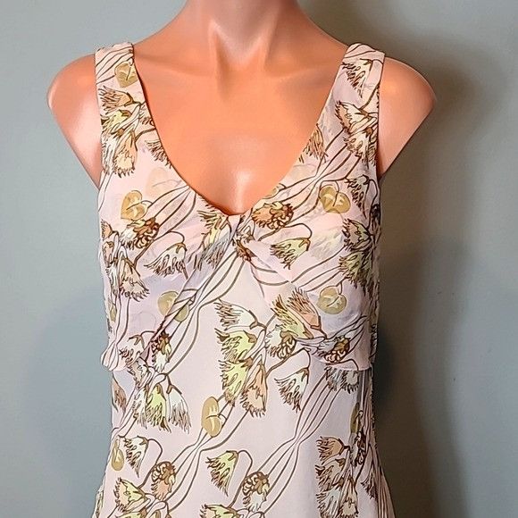 Vintage Vintage Y2K Floral Silk Dress Silky Slip Size S / US 4 / IT 40 - 2 Thumbnail