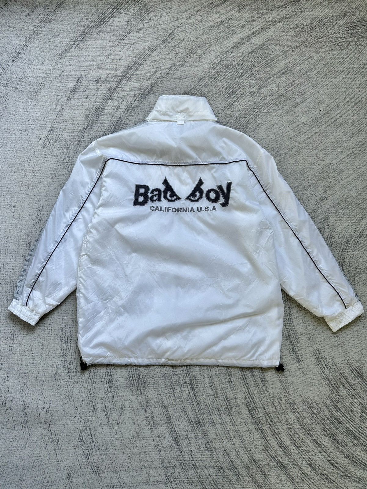 Japanese Brand × Vintage Vintage Y2K BadBoy California Sidetape Windbraker Size US L / EU 52-54 / 3 - 1 Thumbnail