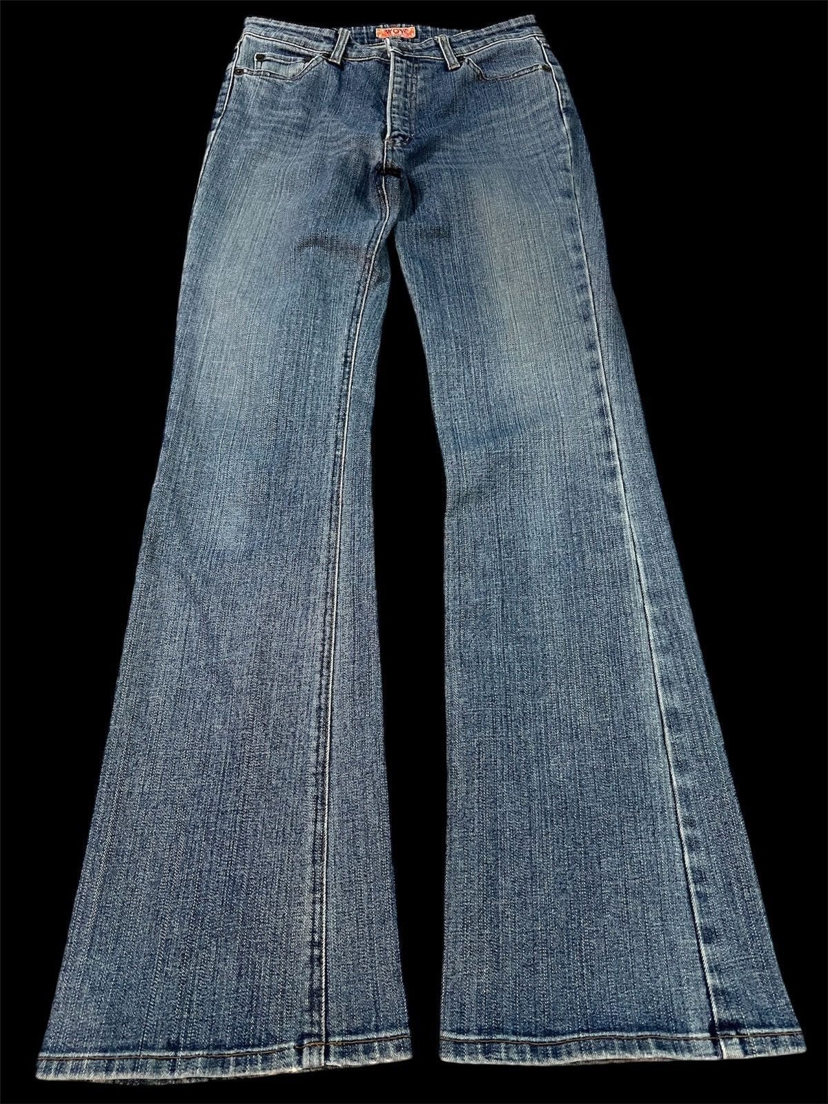 If Six Was Nine × Japanese Brand WOW JEANS FLARE MADE IN JAPAN VERY NICE Size US 27 - 1 Thumbnail