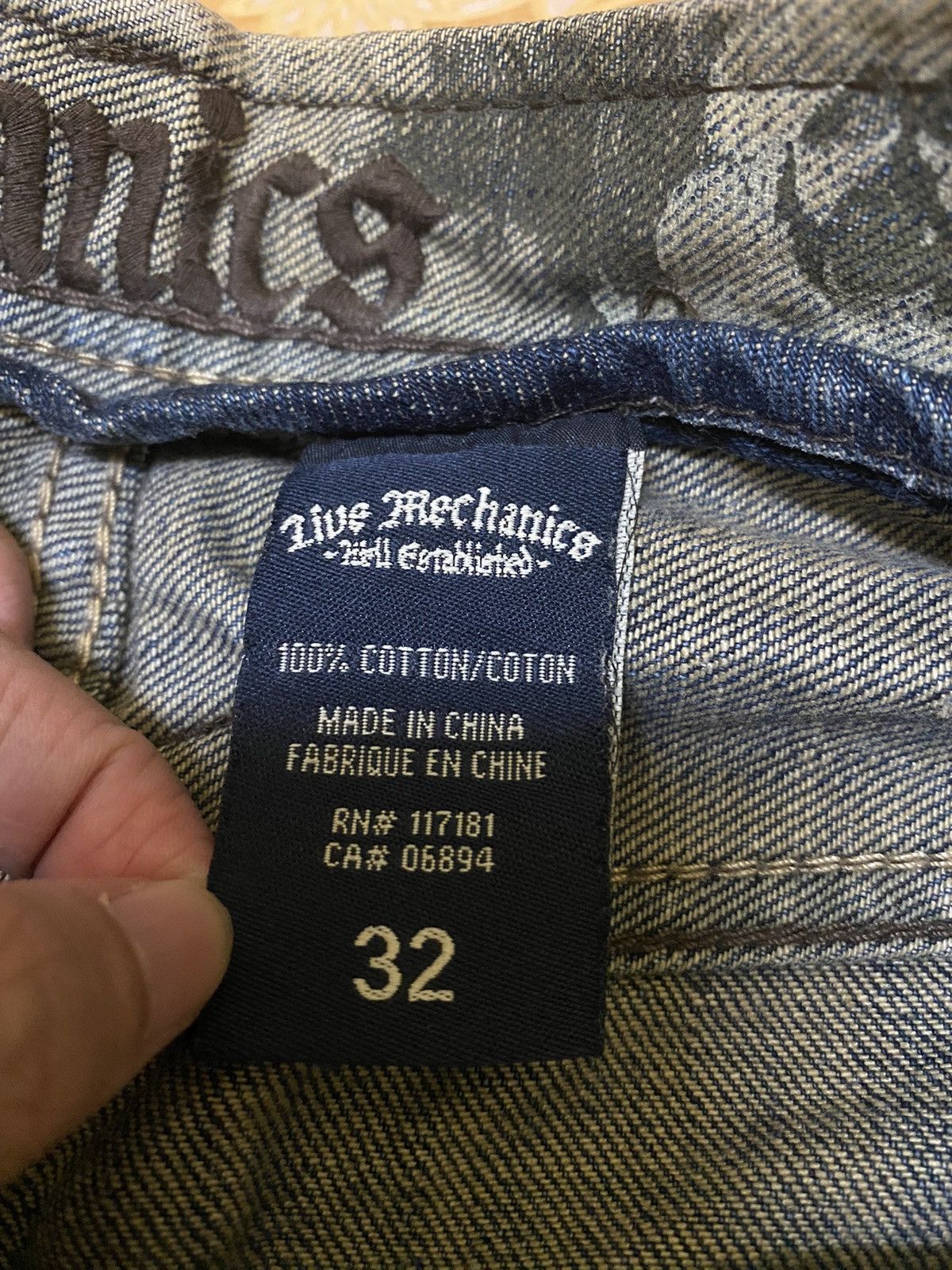 Japanese Brand × Live Mechanics Live Mechanics Denim Jeans vintage Size US 33 - 20 Thumbnail