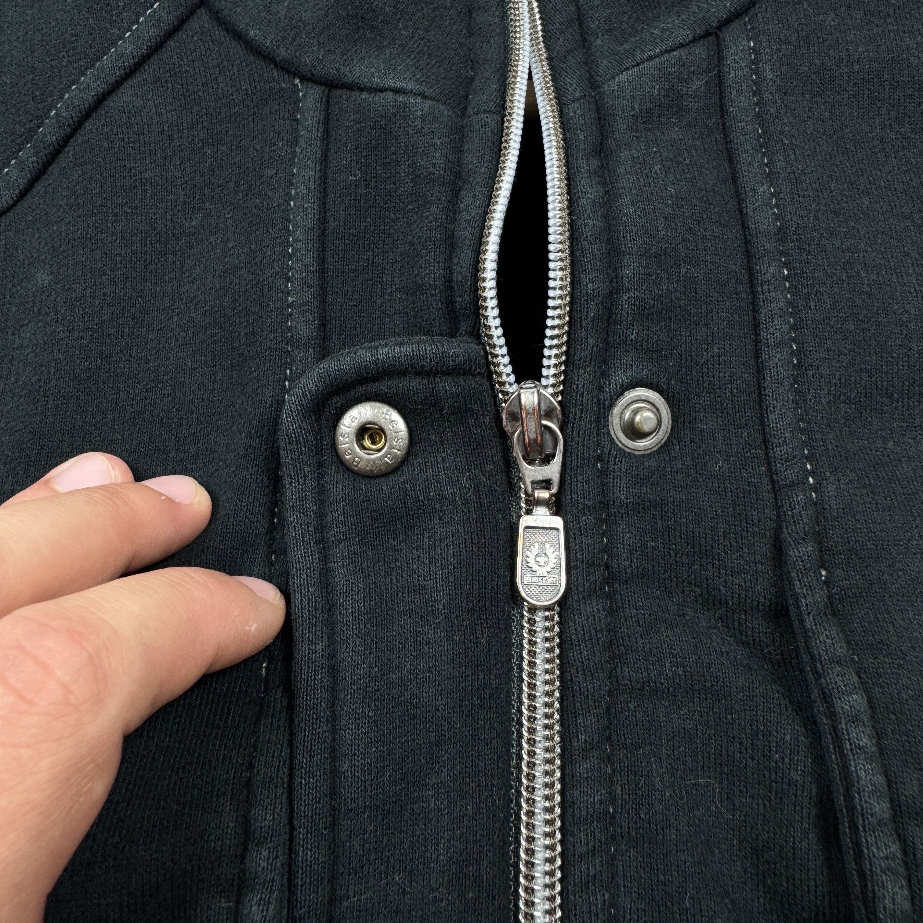 Belstaff Women`s Belstaff Black Big Logo Cotton Jacket Size 46 Size S / US 4 / IT 40 - 9 Thumbnail
