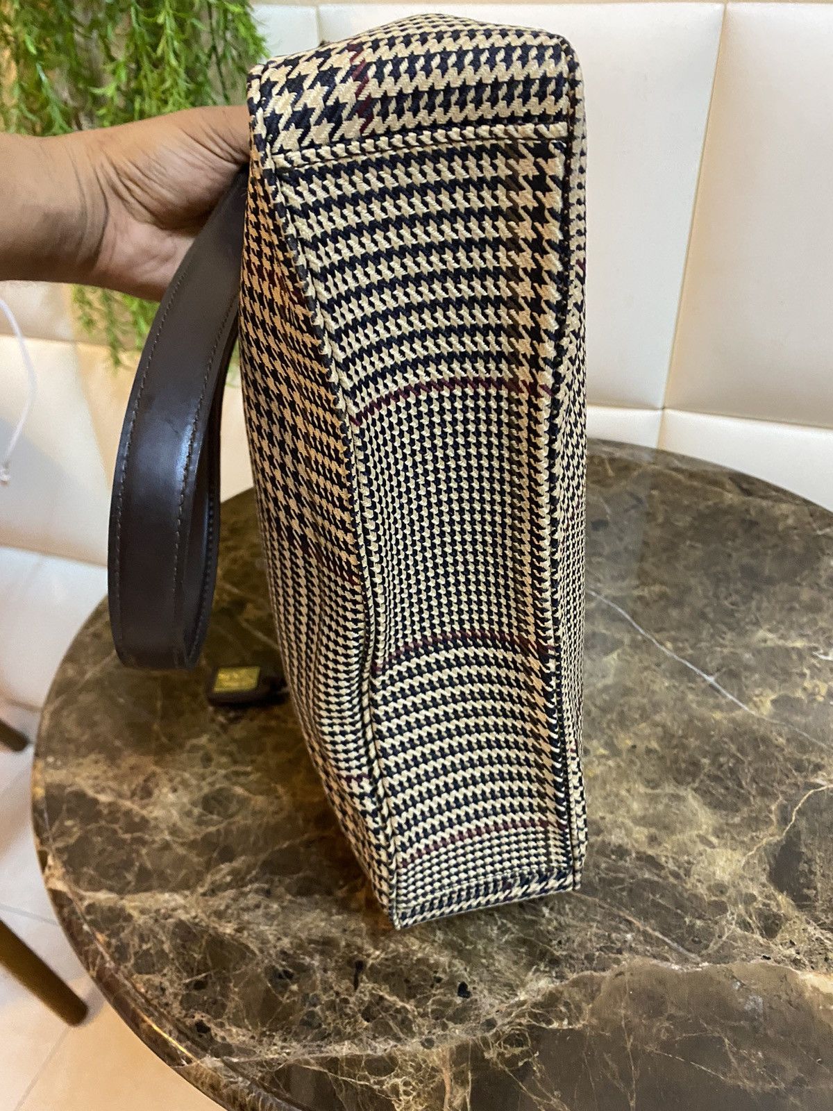 Lauren Ralph Lauren VINTAGE RL RALPH LAUREN HOUNDSTOOTH DESIGN SHOULDER BAG Size ONE SIZE - 8 Thumbnail