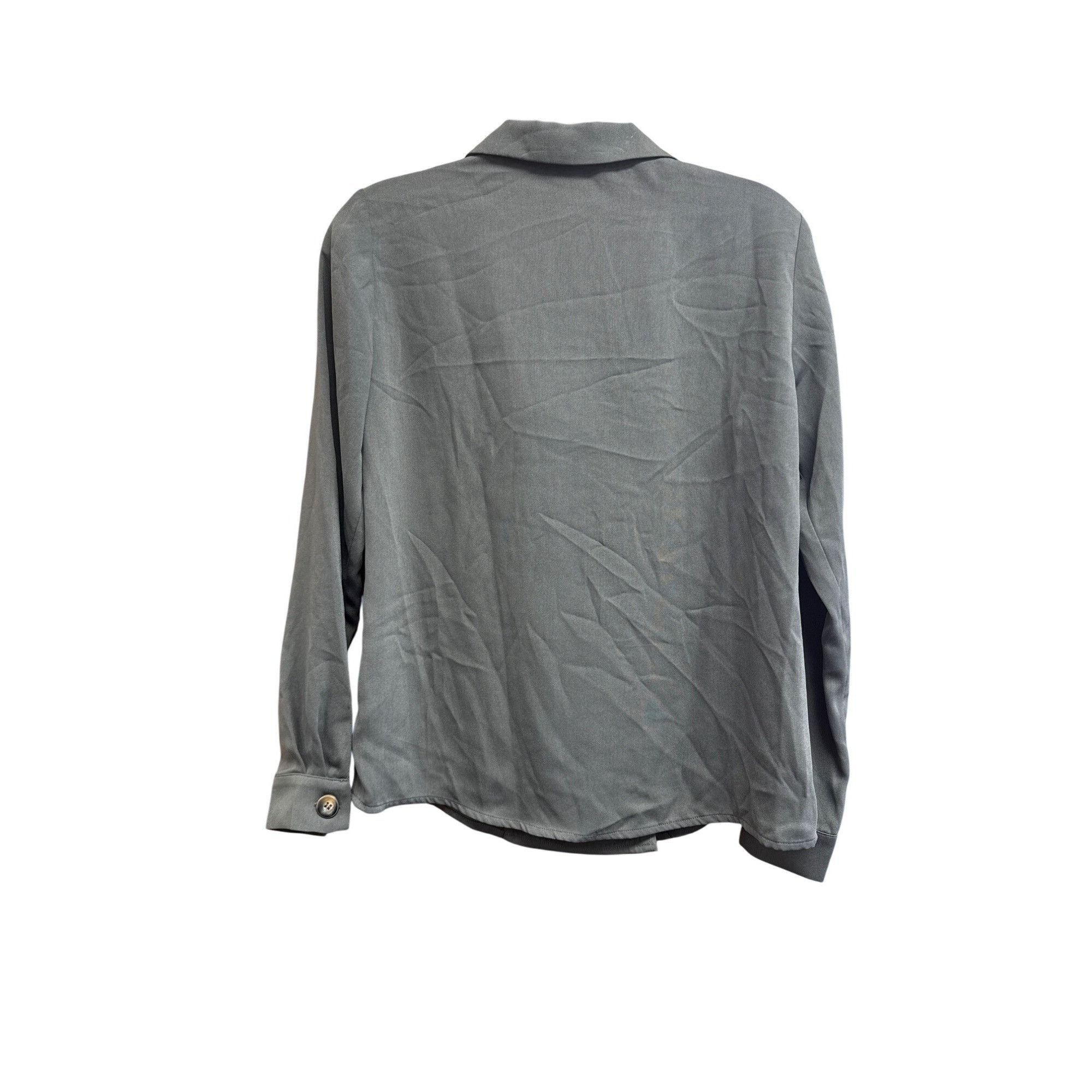 Other Elodie Womens Double-Breasted Blazer Jacket XS Polyester Gre Size XS / US 0-2 / IT 36-38 - 5 Thumbnail