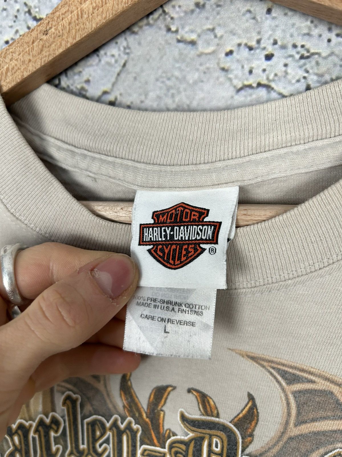 Harley Davidson Vintage Harley Davidson Motorcycles Graphic Tee Rare Y2K 00s Size US L / EU 52-54 / 3 - 6 Thumbnail