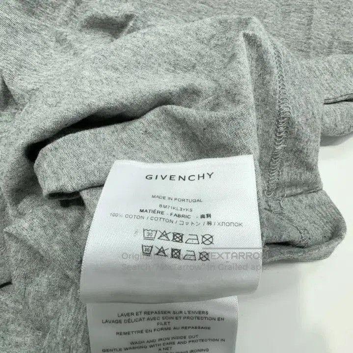 Givenchy GIVENCHY Men's Gray Loose Crew Neck Short-Sleeve T-Shirt. Size US XS / EU 42 / 0 - 5 Thumbnail