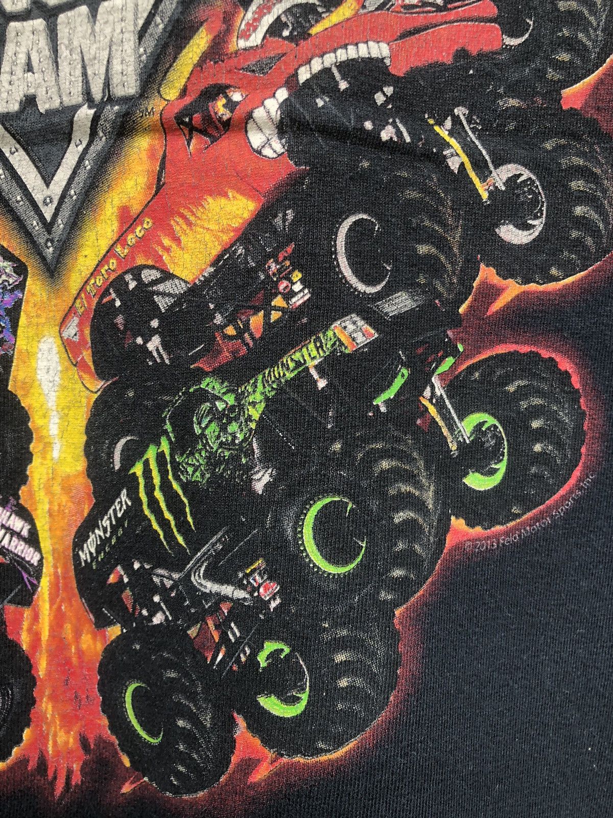 NASCAR × Vintage Vintage Y2K Tour Of Distruction Monster Jam Tshirt Size US M / EU 48-50 / 2 - 11 Thumbnail