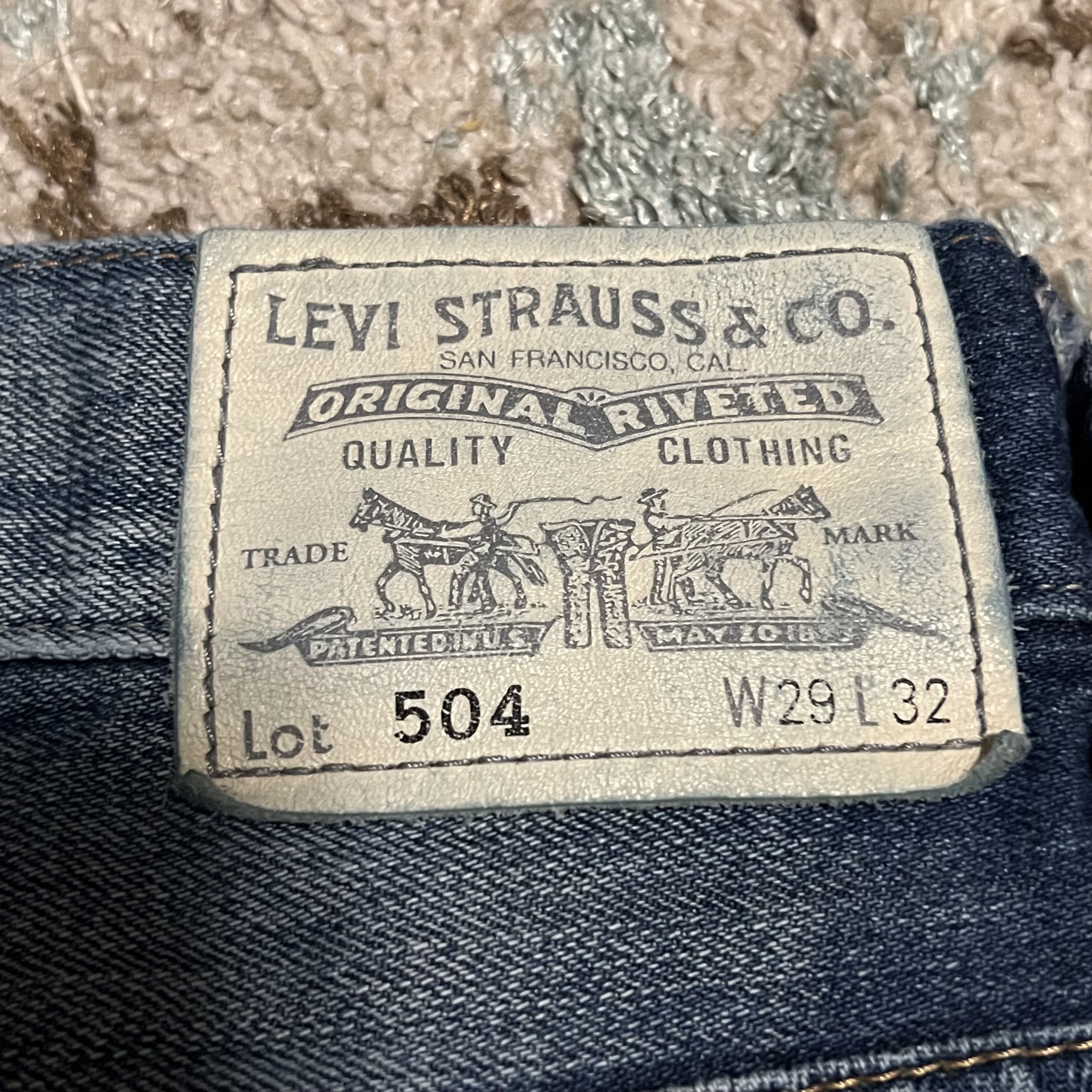 Levi's × Levi's Vintage Clothing Levis Vintage Clothing LVC 504 Straight Selvedge Jeans 30x31 Size US 30 / EU 46 - 7 Thumbnail