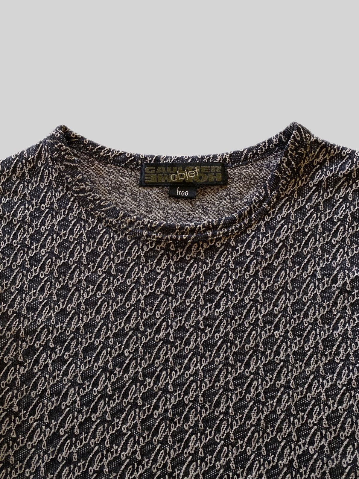 Gaultier Homme Objet Vintage Gaultier Homme Objet Monogram LS shirt Size US S / EU 44-46 / 1 - 6 Thumbnail