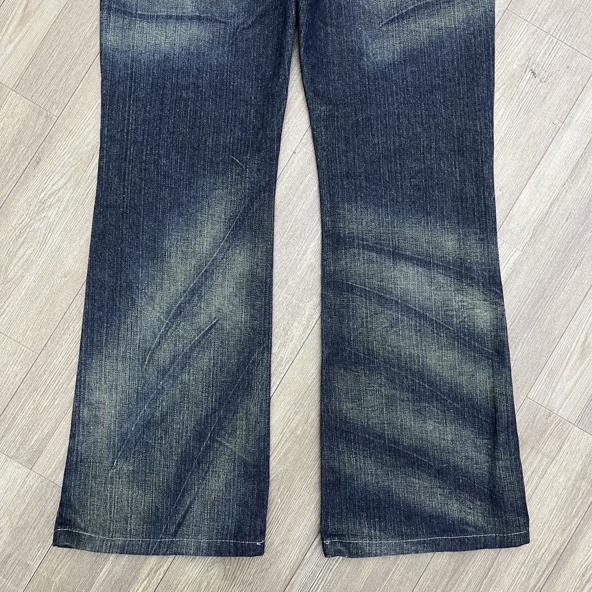 If Six Was Nine × Japanese Brand × Le Grande Bleu (L.G.B.) 2000s Japanese Brand Nice Design Faded Flared Jeans Size US 30 / EU 46 - 10 Thumbnail
