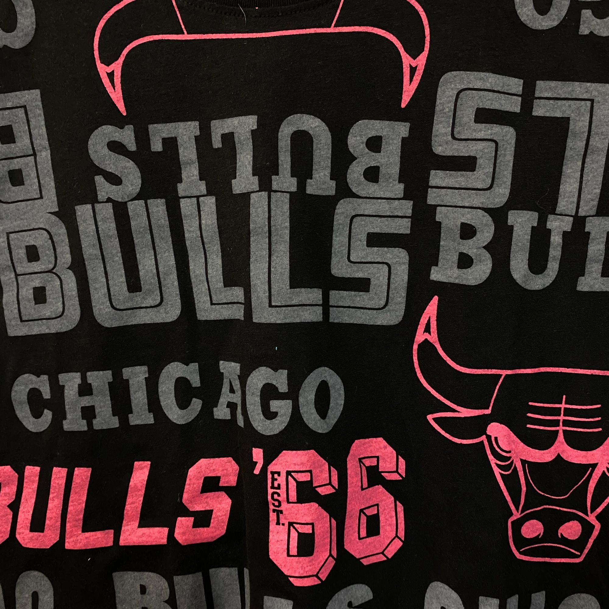NBA Chicago Bulls NBA All-Over Print Crop T-Shirt Medium Size M / US 6-8 / IT 42-44 - 2 Thumbnail