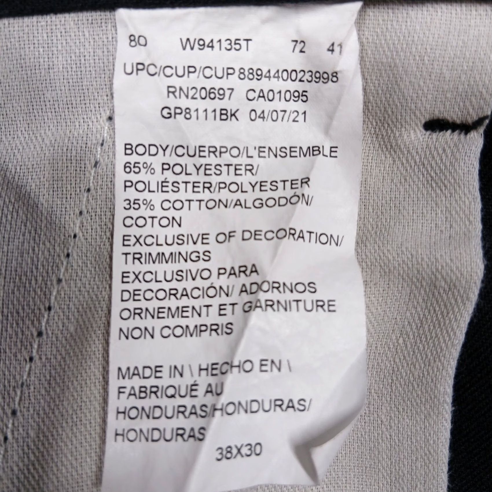 Dickies Dickies Work Pants Mens 38x30 Black Genuine Poly Cotton Blend Size US 38 / EU 54 - 5 Thumbnail