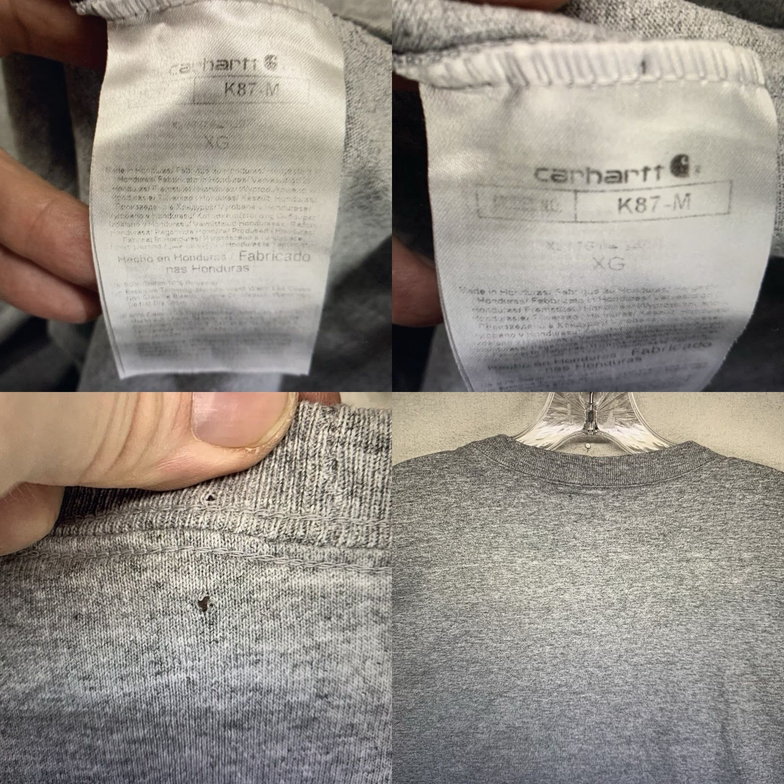 Carhartt Carhartt Men’s T-Shirt XL Gray Short Sleeve Crew Neck Wine Lovers Logo 2000s Size US XL / EU 56 / 4 - 8 Thumbnail