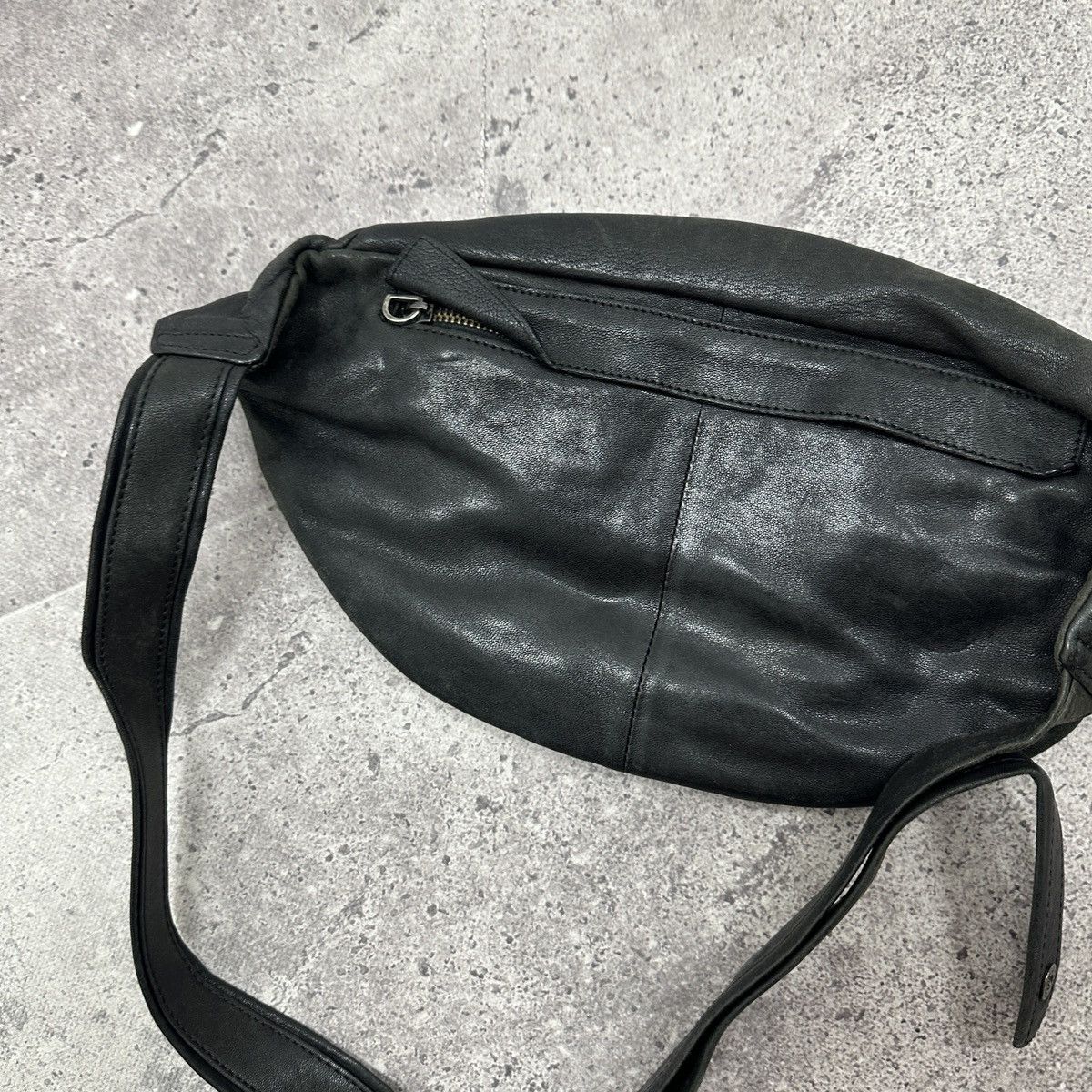 Vintage 00s Yvonne Kone Leather Bum Bag Italy hype og luxury