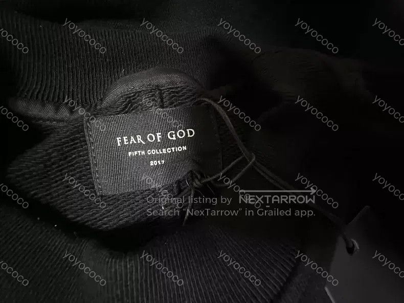 Fear of God Fear of God 5th nameplate slogan on the back of the sweats Size US S / EU 44-46 / 1 - 3 Thumbnail