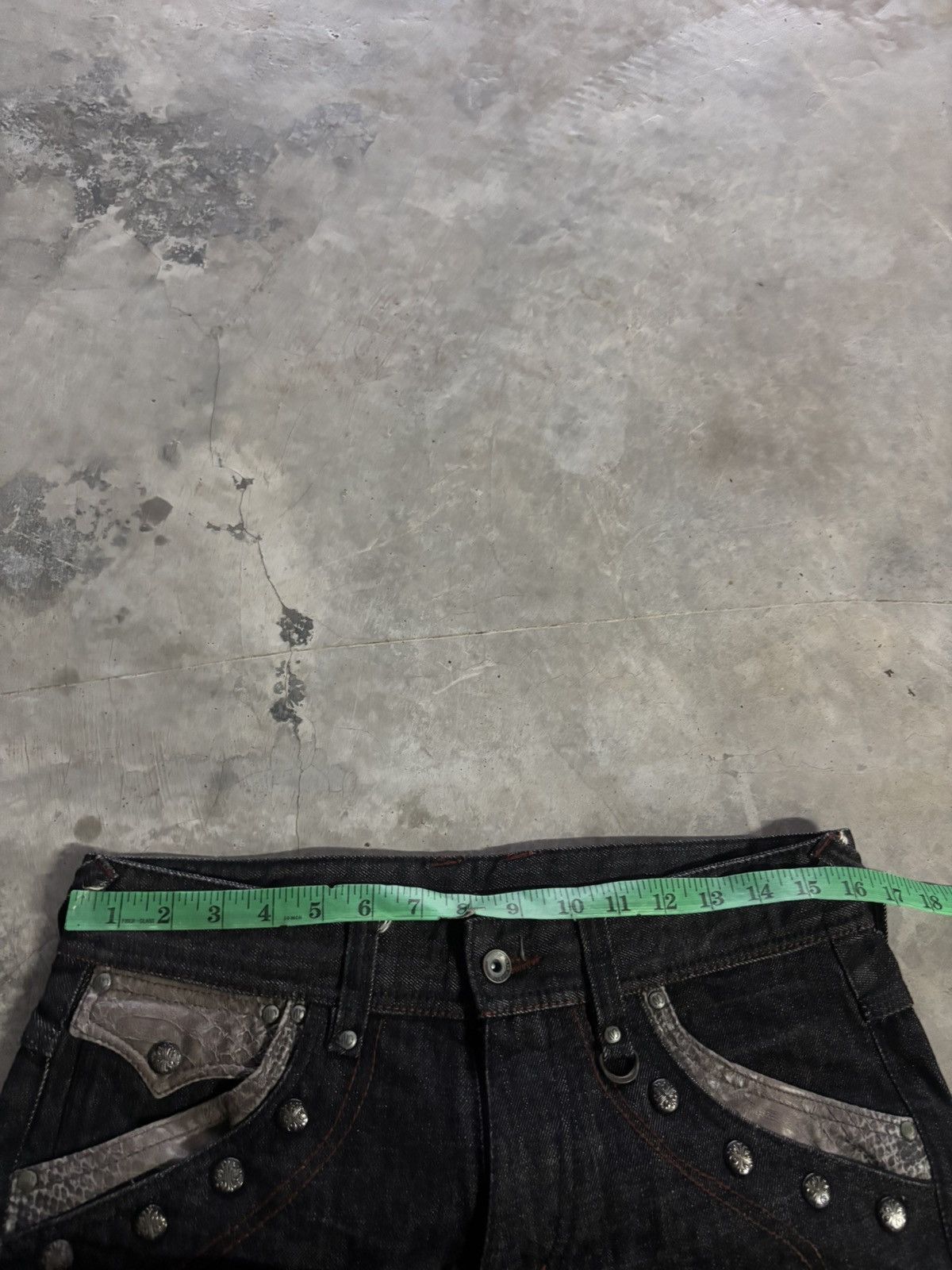 Tornado Mart FLARE NICOLE CLUB FOR MEN SNAKE SKIN POCKET TWIST BOOTCUT Size US 32 / EU 48 - 20 Thumbnail