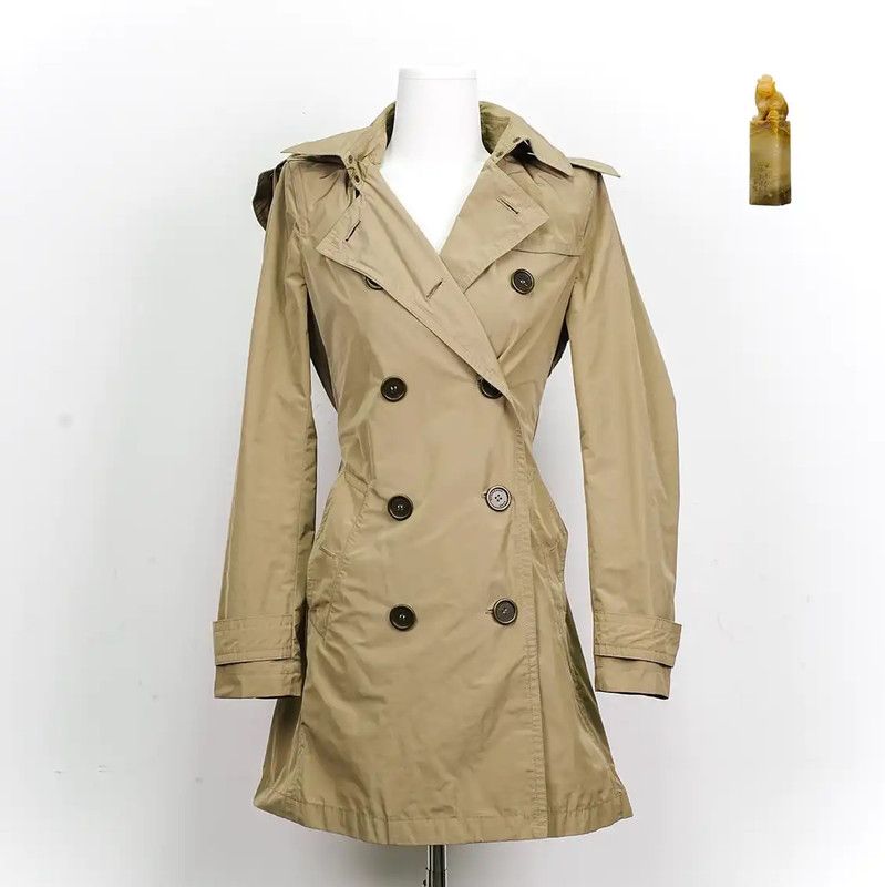 Burberry Burberry M Long Beige Cotton Trench Coat Size M / US 6-8 / IT 42-44 - 1 Thumbnail