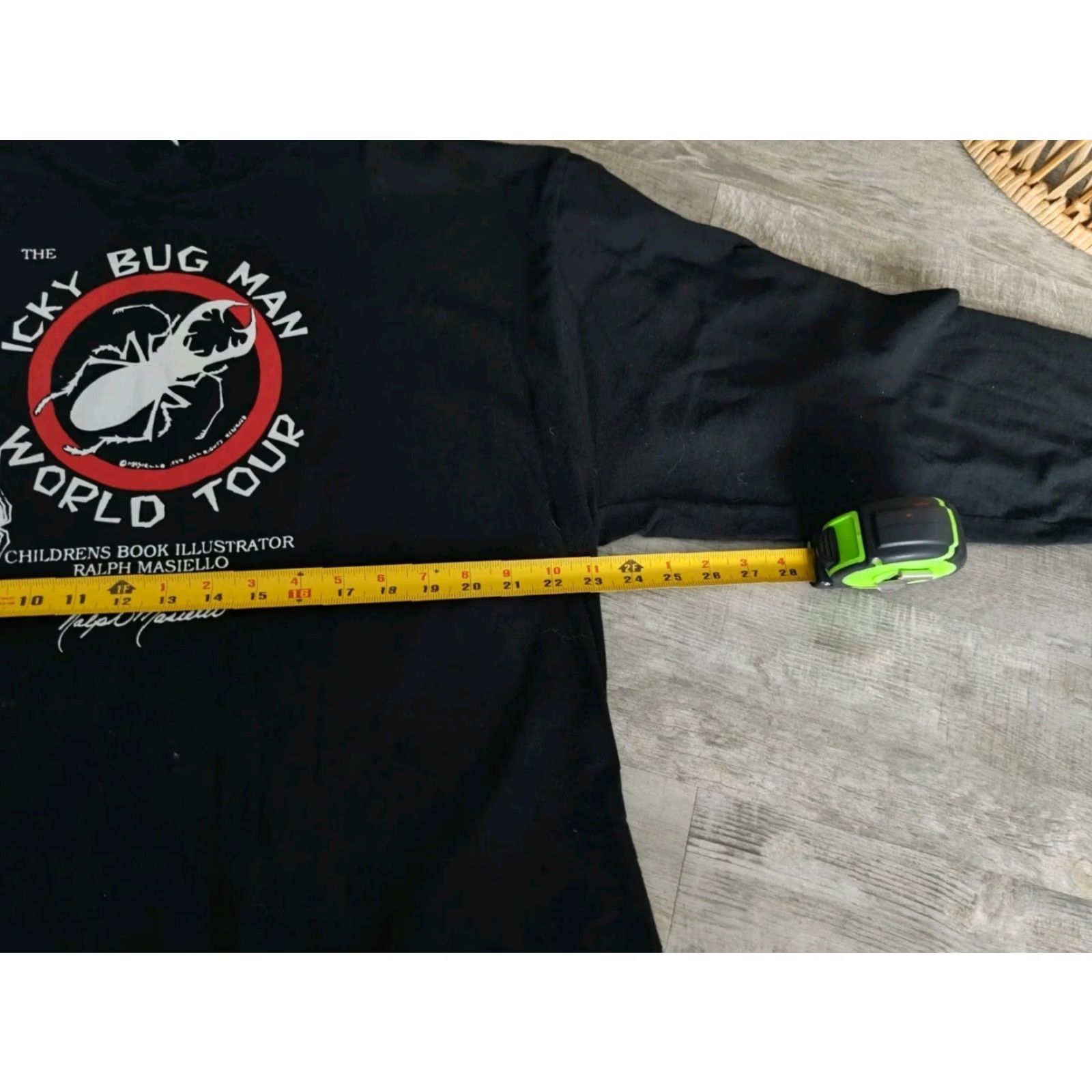 Vintage VINTAGE Cotton Deluxe Sweatshirt Men XL Black All Seasons Graphic Print Icky Bug Man USA 90s Rare Size US XL / EU 56 / 4 - 5 Thumbnail
